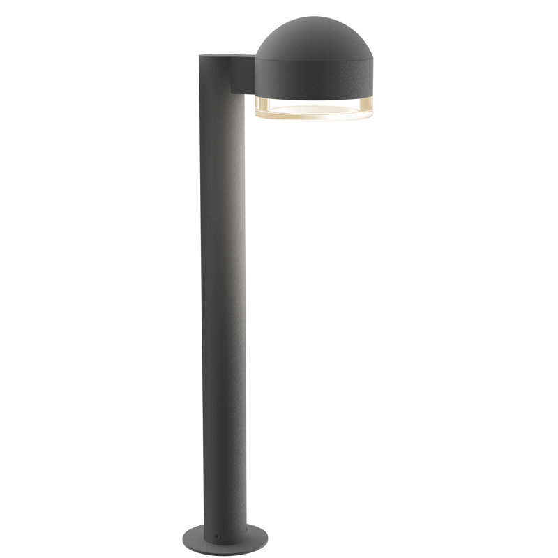 Reals LED Bollard Light, Gray, 29.75" H x 5" W x 7.75" D