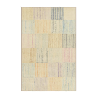 Tapis géométrique beige