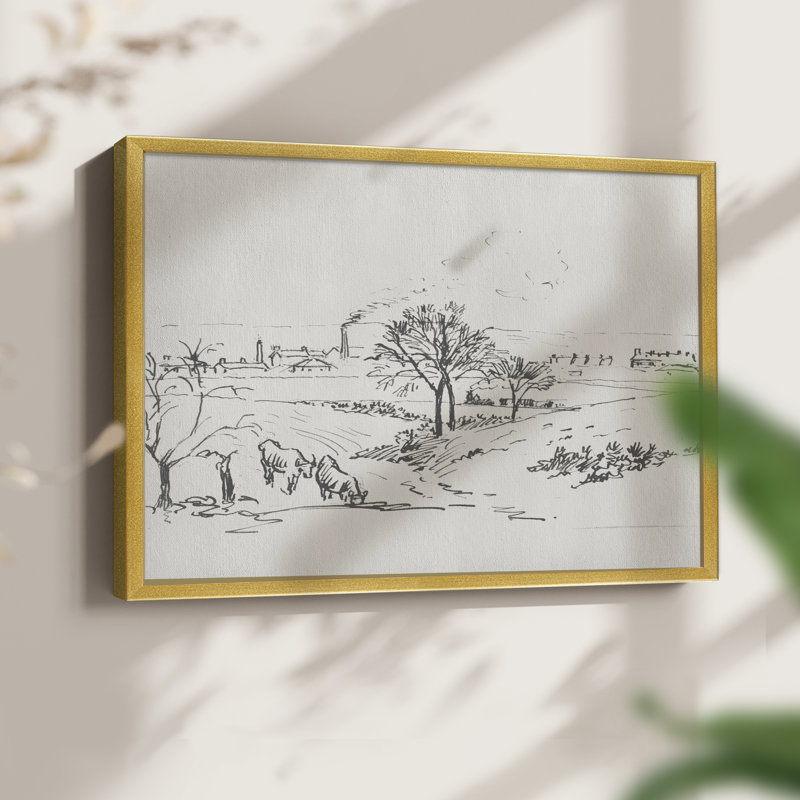 Croquis rétro - VII - Reproduction encadrée - Restickable