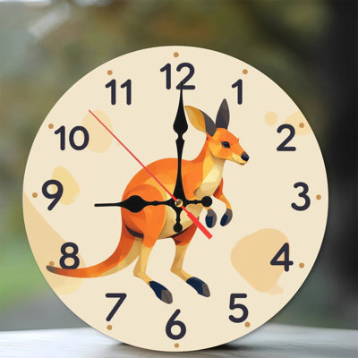 Kangaroo Animal Clock