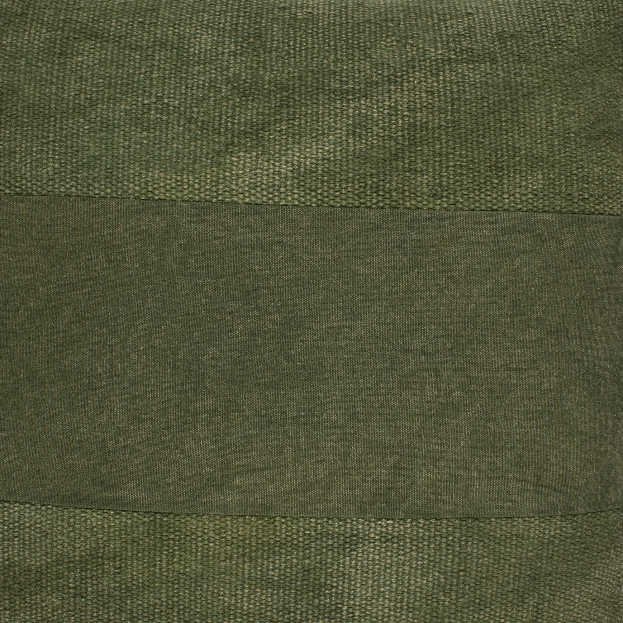 Dunbar Cotton Throw Pillow, Dark Green, 18" x 18", Poly Fill