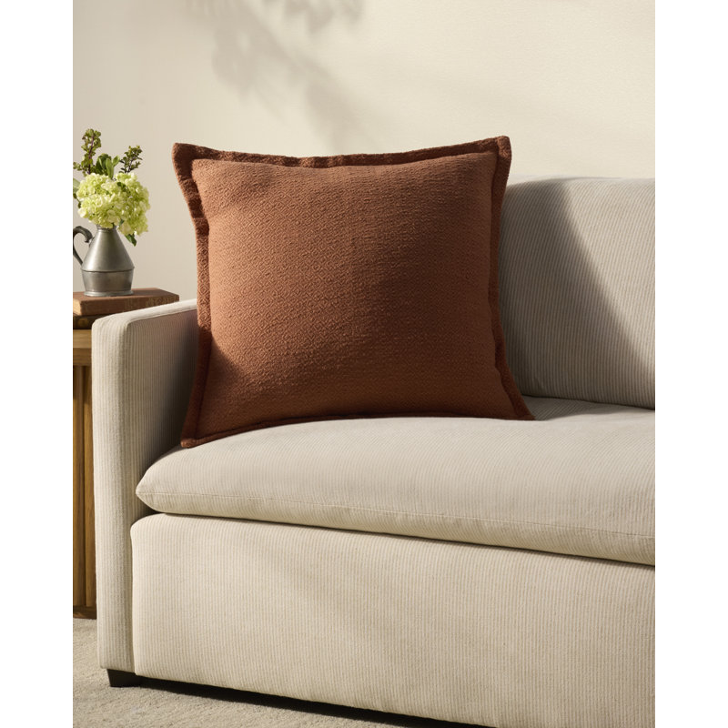 Chris Loves Julia Morris Throw Pillow, 22"H x 22"W x 0.5'D, Orange