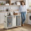 Rolling Laundry Hamper with Handles-496462143