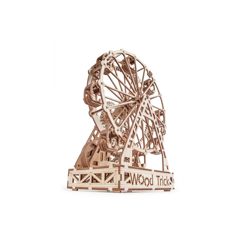 Jeu de modèle mécanique 3D en bois grande roue en bois