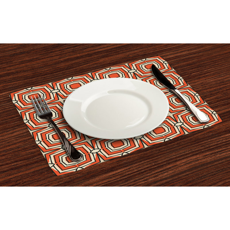 Polyester Abstract Rectangle Placemat