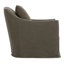Mocha Noel Slipcovered Swivel Chair-1007870562