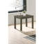 Élégant ensemble de tables basses 3 pièces et 1 table basse et 2 tables de bout gris foncé