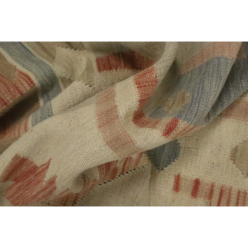 Tapis tissé à plat kilim Végétal 8 x 10