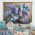 Toile avec cadre flottant or