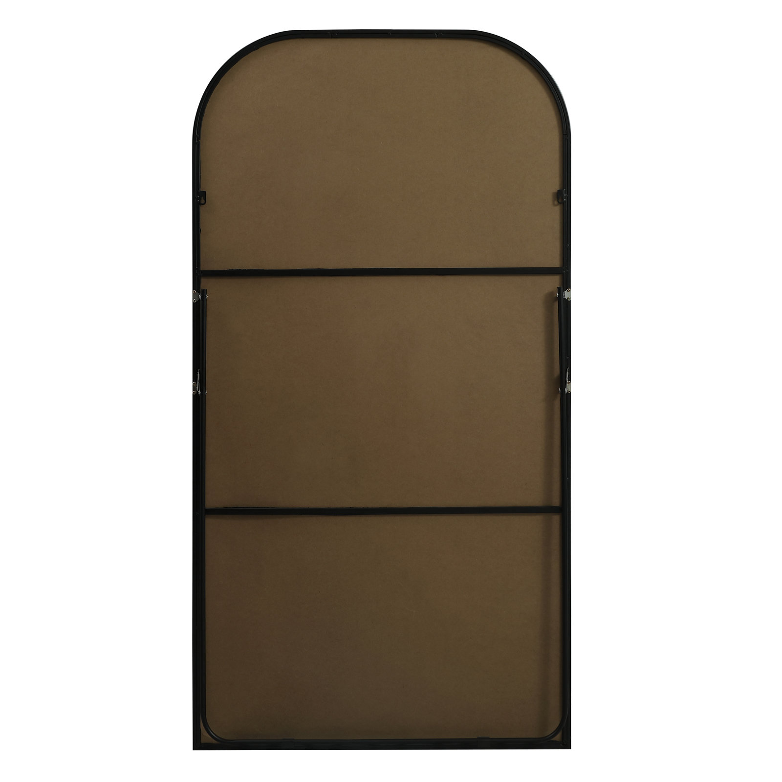 Sabine Metal Arch Floor Mirror, 66" x 35", Black