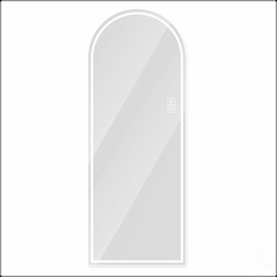 Miroir pleine longueur de 65 po x 21 po à DEL, à intensité variable, haute définition et antidéflagrant, debout ou fixé au mur