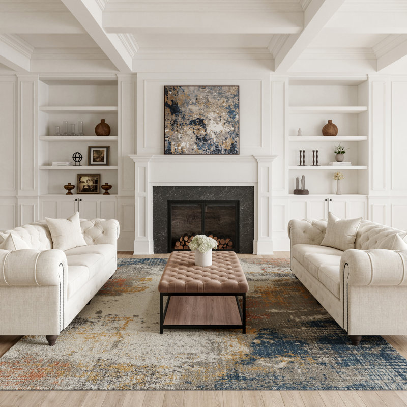 Abstract Indoor Rug, Rectangle 6' x 9'