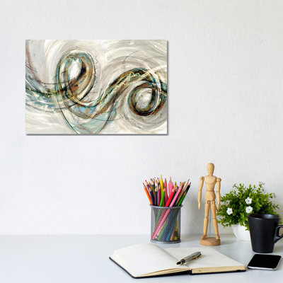 Swirly Whirly II by PI Studio - Wrapped Canvas Print