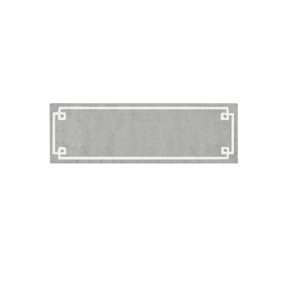 Oeko-Tex Certified Cotton Tufted Bath Rug, 24" x 72", Grey