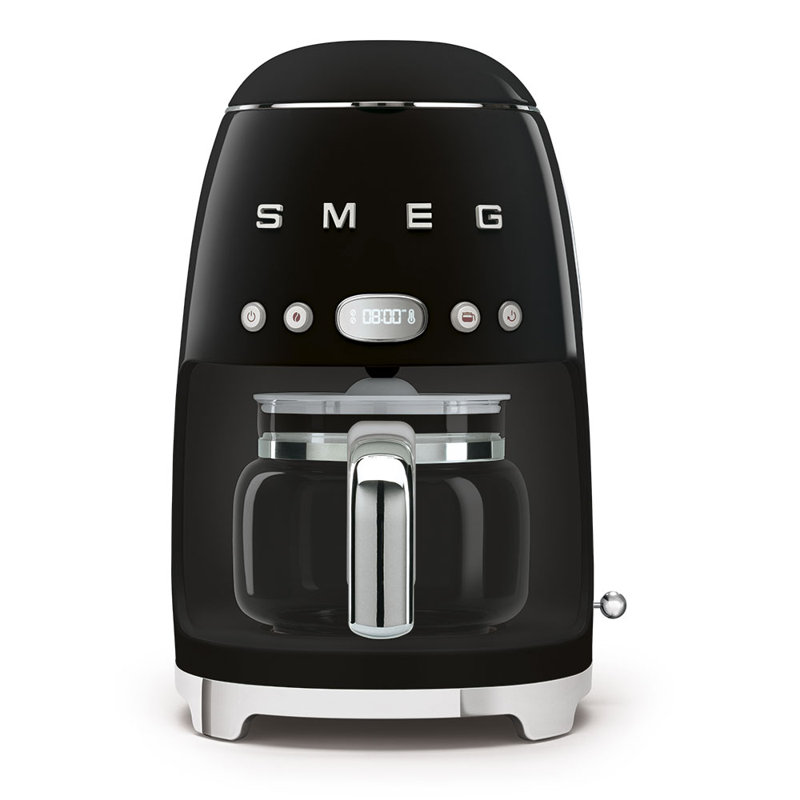 Machine à café goutte à goutte style rétro de 50 tasses avec filtre, Noir