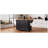 K&K 54-Inch Kitchen Island with Rubber Wood Drop Leaf and Wheels, Black Finish-129759459