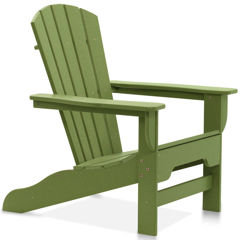Chaise Adirondack en plastique / résine Willene, Lime