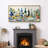 Colorful Mediterranean Feast Artwork Extra Large Pictures Framed Canvas Print Wall Art-120284268-120284270