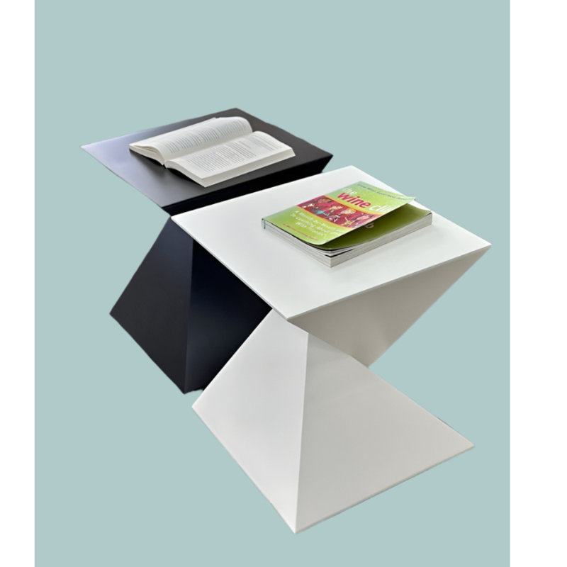 Table d'appoint Zetamesa, Blanc