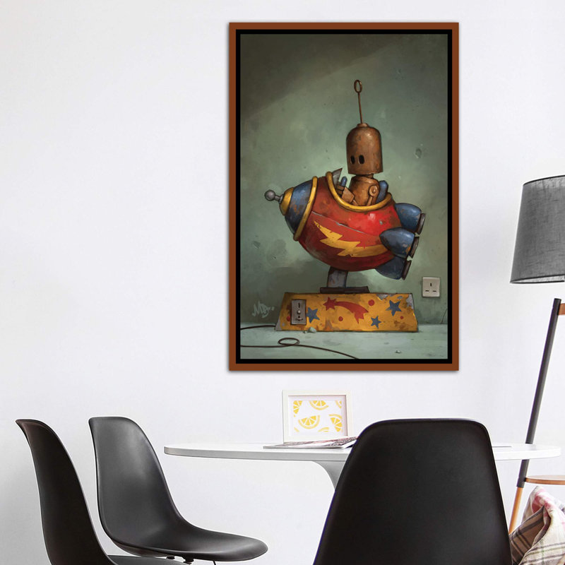 To To Boldly Go par Matt Dixon - impression d'art graphique, H 60 po x l 40po x P 1,5 po, Toile avec cadre en bois classique