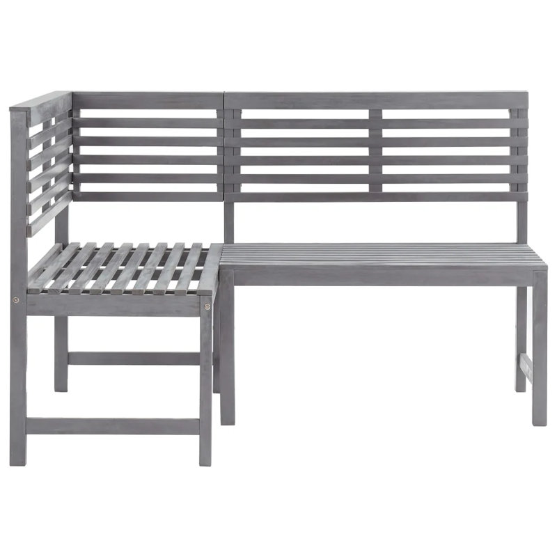 Brileigh Solid Wood Acacia Outdoor Bench