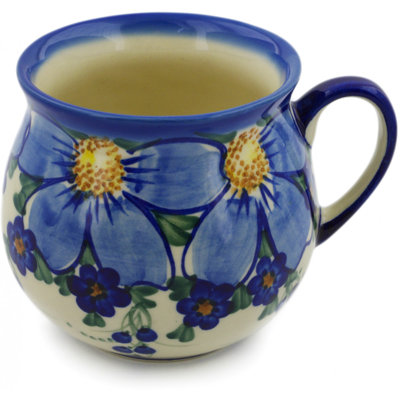 Tasse à bulles en grès poli 20 oz - Himalayan Blue