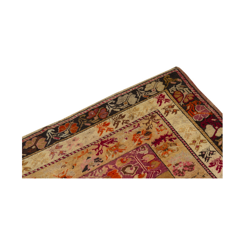Hand-Knotted High-Quality Red and Beige Area Rug