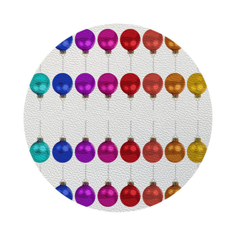 Vegan Leather Round Placemats