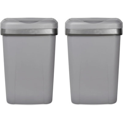 Poubelle en plastique de qualité supérieure 12,1 gallons Hefty, paquet de 2, 48 pintes