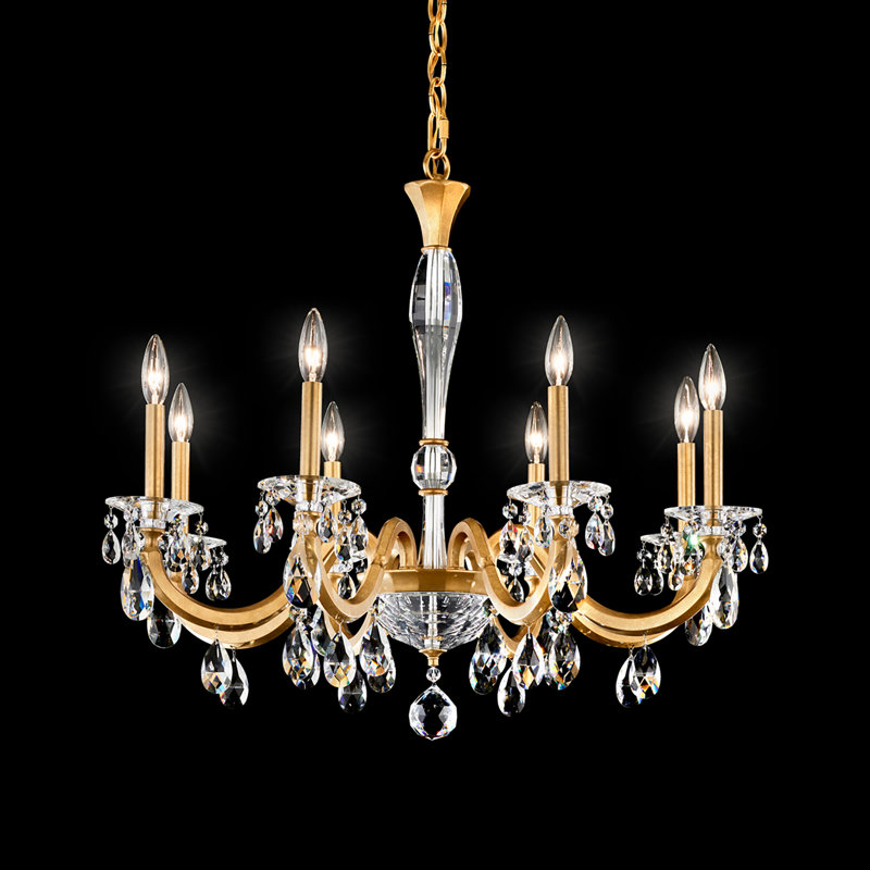 San Marco 8 - Light Chandelier, Heirloom Gold