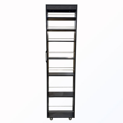 7 Tier Pull-Out Single-sided Cabinet with open shelf
