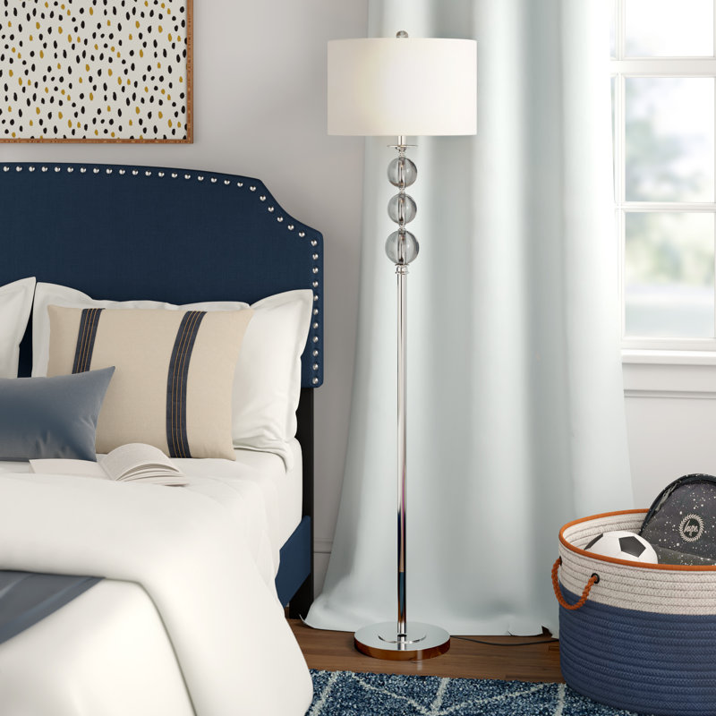 Daeisha 61'' Silver Traditional Floor Lamp