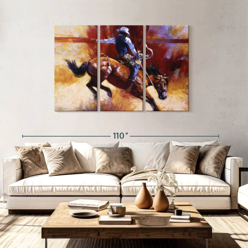 Sireci Yeehaw, 48" H x 74" W