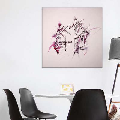Quartet 1 Piece Wrapped Canvas Painting