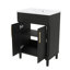 Meuble-lavabo compact 24 po avec lavabo encastré en céramique-2015516224