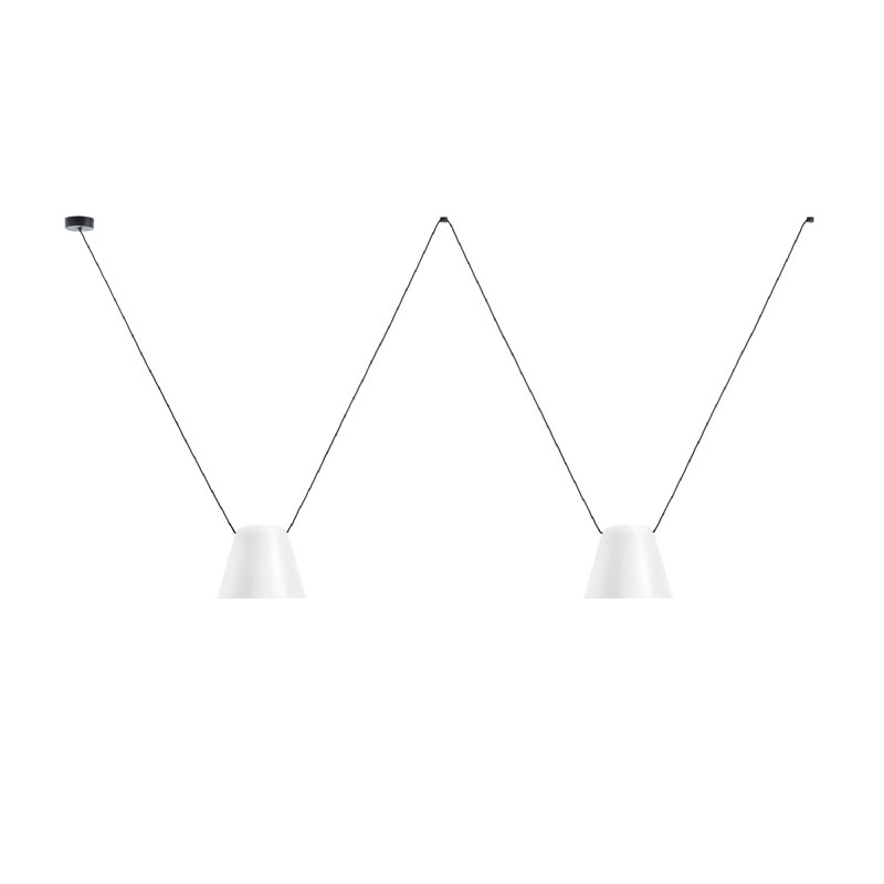 Attic 2 - Light Pendant, 47.13" H x 78.75" W x 9.5" D, White