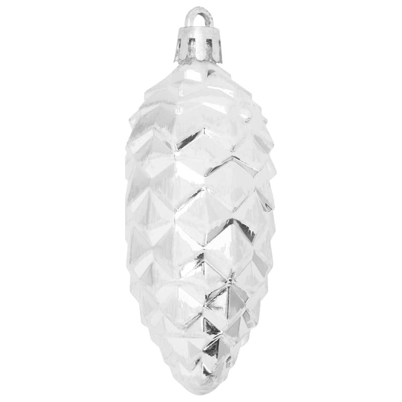vidaXL Christmas Pine Cone Ball, Silver