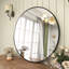 Bhagwanaram Aluminum Framed Round Wall Mirror-747923988-747923989