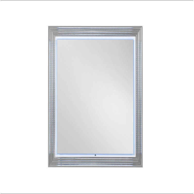 Miroir de lune en marbre avec DEL, Gris