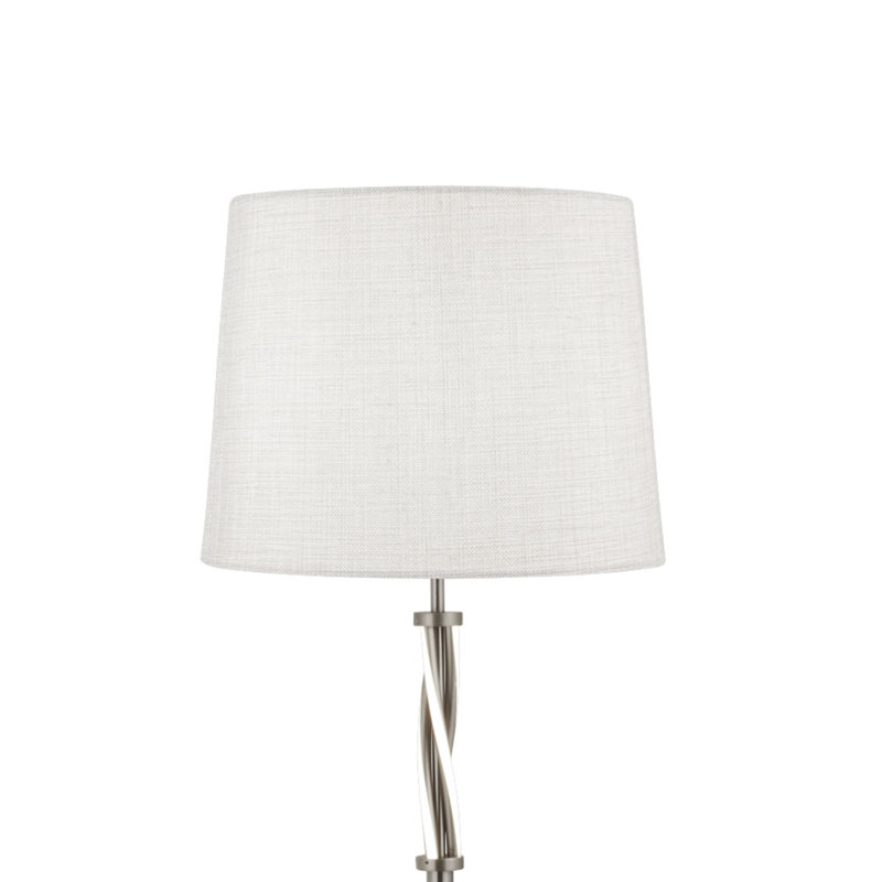 Almond 152cm Chrome LED Traditional Floor Lamp