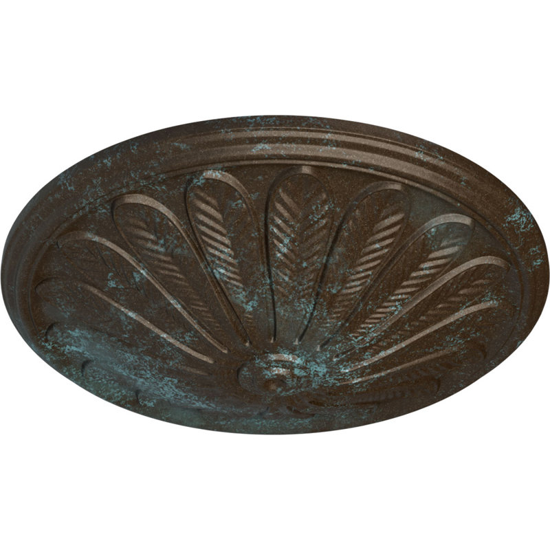 Médaillon de plafond Endurathane Brontes, diamètre extérieur 25 1/2 po x P 5 1/2 po (convient aux auvents jusqu'à 3 5/8 po)