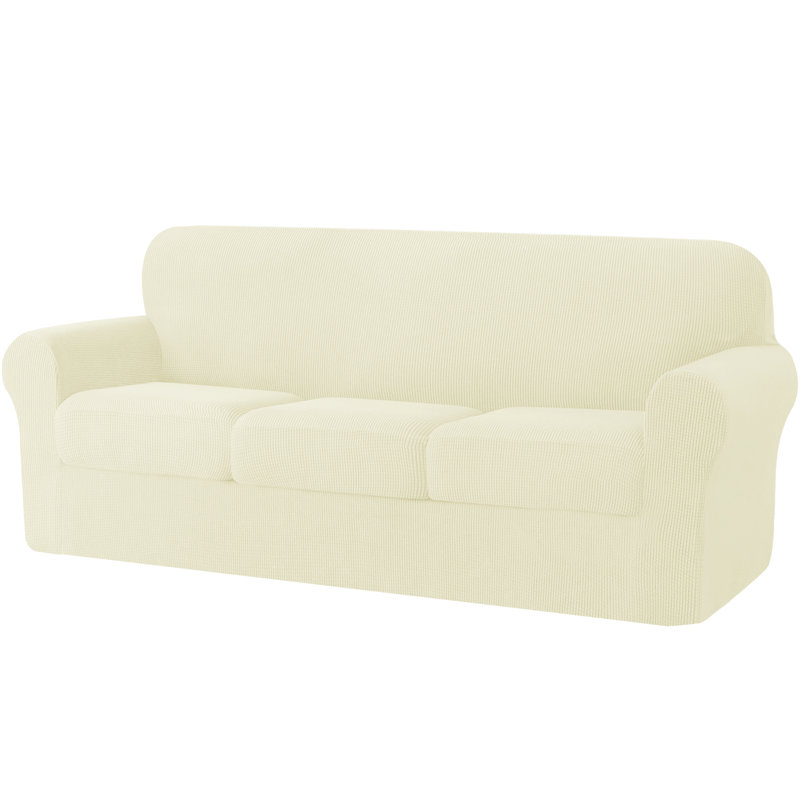 Pizarro Box Cushion Loveseat Slipcover, Off-White