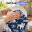  Linges de cuisine en microfibre, linges à vaisselle réutilisables absorbants, décoratifs résistants à la décoloration, 16 po x 24 po, motif de chien français bleu marine-1691884835