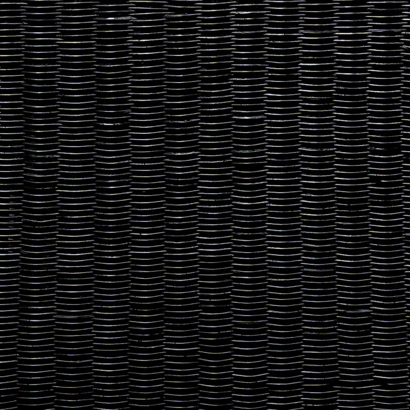 Table de bout carrée noire tissée rétro, pour le salon, la chambre à coucher, la cuisine, style minimaliste en forme de U, structure idéale