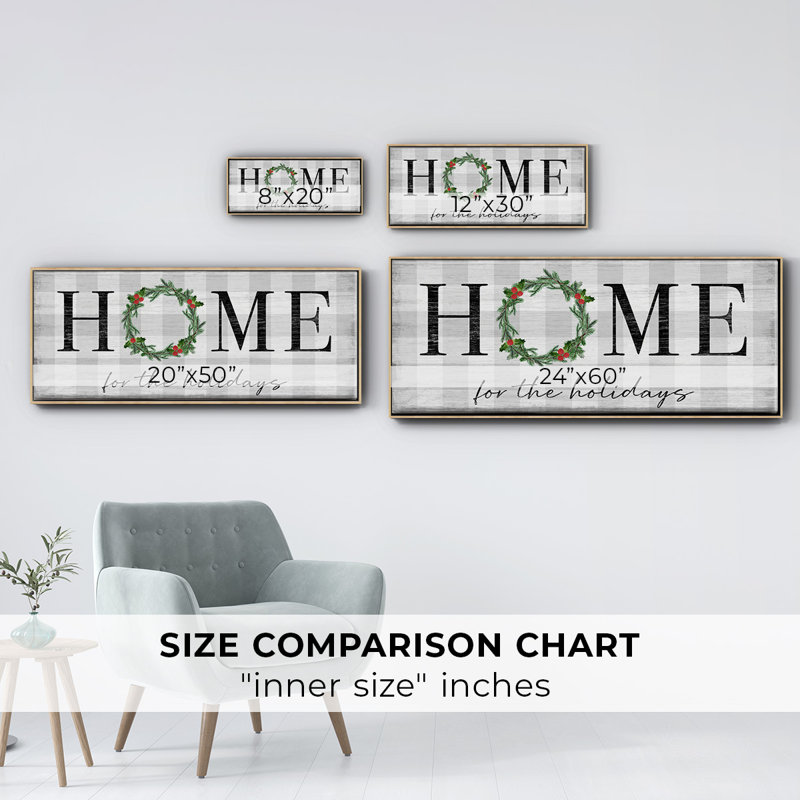Home for the Holidays- Framed Canvas