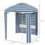 Parasol de plage portatif 5,8 pi x 5,8 pi Outsunny-302931547