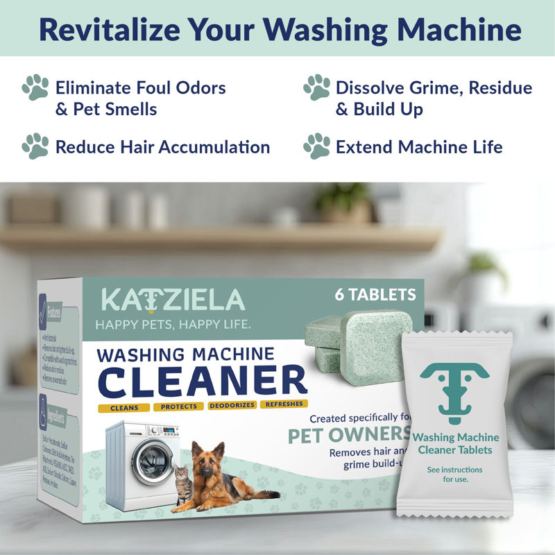 Washing Machine Cleaner Tablets 6 Pack (3 Month Supply)