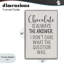 Giclée encadrée «Chocolate Is Always The Response» par Lux + Me Designs-923121020-923120771