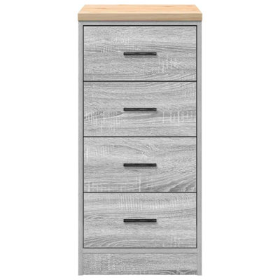 Solid Wood Single Storage Cabinet ( 85cm H x 40cm W x 51cm D)