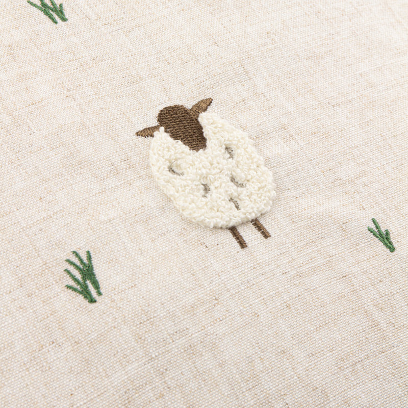 Asraa Cream Square Cushion Cover